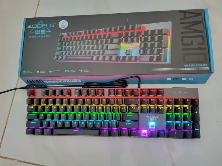 AOQELO AMG10 Electric Metal Panel Mechanical Keyboard