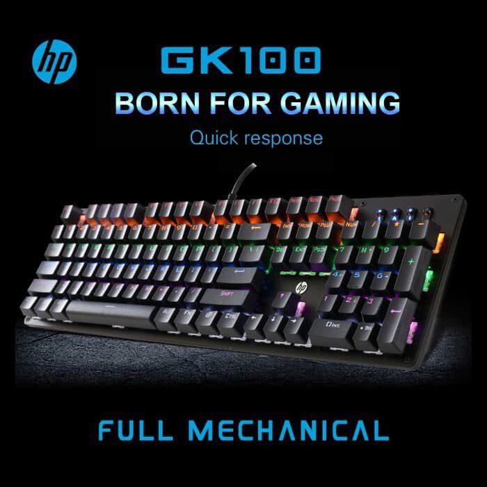 HP GK100 RGB MECHANICAL GAMiNG KEYBOARd WiTH BLUE SWiTCH