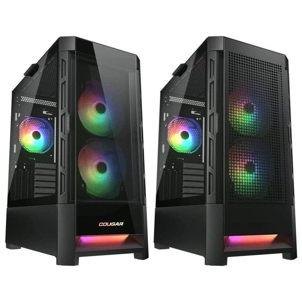 COUGAR DUOFACE RGB BLACK Case – Black/White
